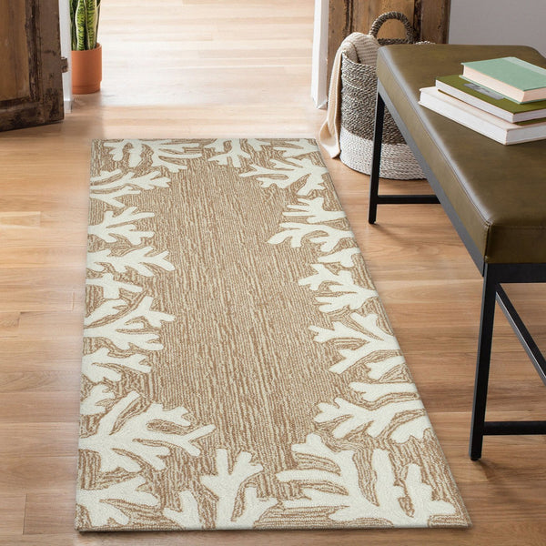 Trans Ocean Liora Manne Capri Coastal Indoor/Outdoor Area Rug - Vibrant Tropical Design For Any Space Natural Polyester,Acrylic Capr5162012