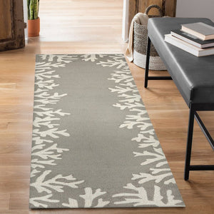 Trans Ocean Liora Manne Capri Coastal Indoor/Outdoor Area Rug - Vibrant Tropical Design For Any Space Silver Polyester,Acrylic Capr5162047