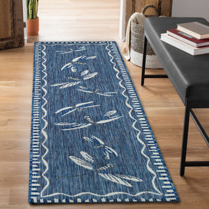 Trans Ocean Liora Manne Carmel Dragonfly Indoor/Outdoor Area Rug – Vibrant Nature Design For Stylish Spaces Navy Polypropylene,Polyester Crer5844033