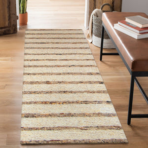 Trans Ocean Liora Manne Lhasa Stripe Indoor Area Rug - Hand Woven Wool For Cozy Cabin Style And Versatile Decor Natural Wool,Cotton Lahr8888312