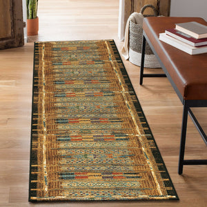 Trans Ocean Liora Manne Marina Tribal Stripe Indoor/Outdoor Pillow - Vibrant Geometric Accent For Any Space Gold Polypropylene,Polyester Mnar8805709