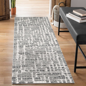 Trans Ocean Liora Manne Savannah Grid Indoor Area Rug - Chic Hand-tufted Wool Design For Modern Living Spaces Grey Wool Pile Svhr8951247