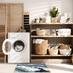 Trans Ocean Liora Manne Capri Wave Indoor/Outdoor Area Rug – Stunning Coastal Design For Elegant Spaces Blue Polyester,Acrylic Cap34175504