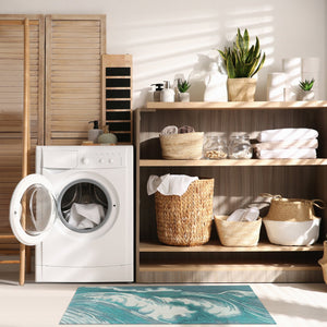 Trans Ocean Liora Manne Capri Wave Indoor/Outdoor Area Rug – Stunning Coastal Design For Elegant Spaces Blue Polyester,Acrylic Capr5175594