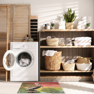 Trans Ocean Liora Manne Frontporch Pelican Indoor/Outdoor Mat - Stunning Tropical Design To Enhance Your Space Orange Polyester,Acrylic Ftp34471218