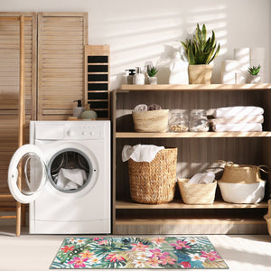 Trans Ocean Liora Manne Impressions Paradise Indoor Mat - Vibrant Floral Design For A Tropical Touch Indoors Multi Polyester Iprr5293144