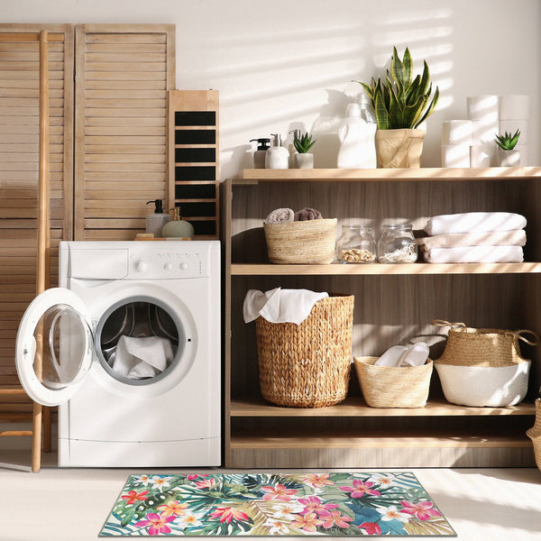 Trans Ocean Liora Manne Impressions Paradise Indoor Mat - Vibrant Floral Design For A Tropical Touch Indoors Multi Polyester Iprr5293144