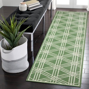 Trans Ocean Liora Manne Capri Hex Indoor/Outdoor Durable Area Rug - Stylish Geometric Accent For Any Space Green Polyester,Acrylic Capr8174106