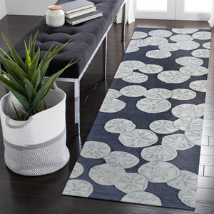 Trans Ocean Liora Handmade Coastal Area Rug - Durable Synthetic Blend With Beach-inspired Design For Any Space Navy Polyester,Acrylic Capr8175633