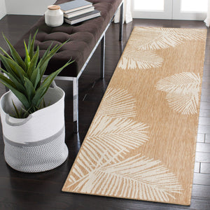 Trans Ocean Liora Manne Carmel Palm Indoor/Outdoor Area Rug – Tropical Botanical Leaf Design For Any Space Beige Polypropylene,Polyester Crer5843912