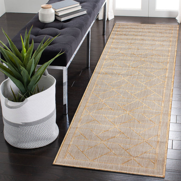 Trans Ocean Liora Manne Carmel Pyramid Indoor/Outdoor Area Rug - Contemporary Geometric Design For Stylish Spaces Beige Polypropylene,Polyester Crer5849612