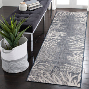 Trans Ocean Liora Manne Carmel Reef Border Indoor/Outdoor Area Rug - Elegant Coastal Design For Any Space Navy Polypropylene,Polyester Crer5849833