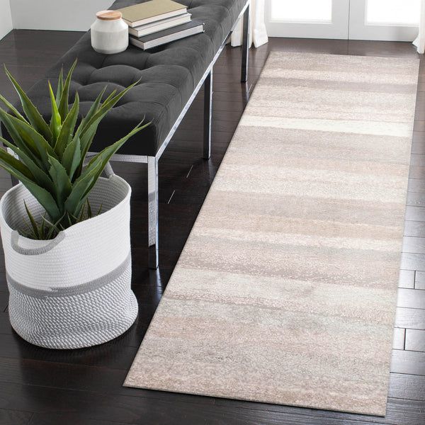 Trans Ocean Liora Manne Fiord Stripe Indoor Area Rug - Durable Transitional Design With Warm Earth Tones Natural Polyester Fidr8632412