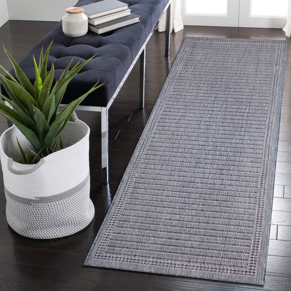 Trans Ocean Liora Manne Malibu Indoor/Outdoor Area Rug - Stylish Geometric Design For Any Space, Versatile Use Navy Polypropylene,Polyester Maur8822333