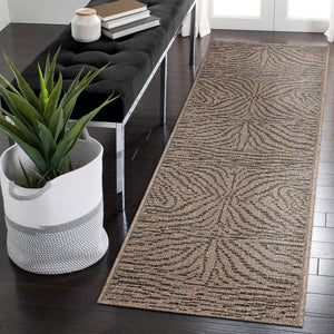 Trans Ocean Liora Manne Monaco Zebra Indoor/Outdoor Area Rug - Stylish Graphic Design For Modern Spaces Natural Polypropylene Mocr8628112