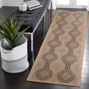 Trans Ocean Liora Manne Sahara Links Indoor/Outdoor Area Rug – Stylish Geometric Design For Versatile Spaces Natural Polypropylene,Polyester Sahr8718612