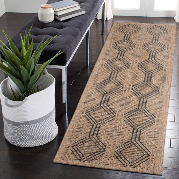 Trans Ocean Liora Manne Sahara Links Indoor/Outdoor Area Rug – Stylish Geometric Design For Versatile Spaces Natural Polypropylene,Polyester Sahr8718612