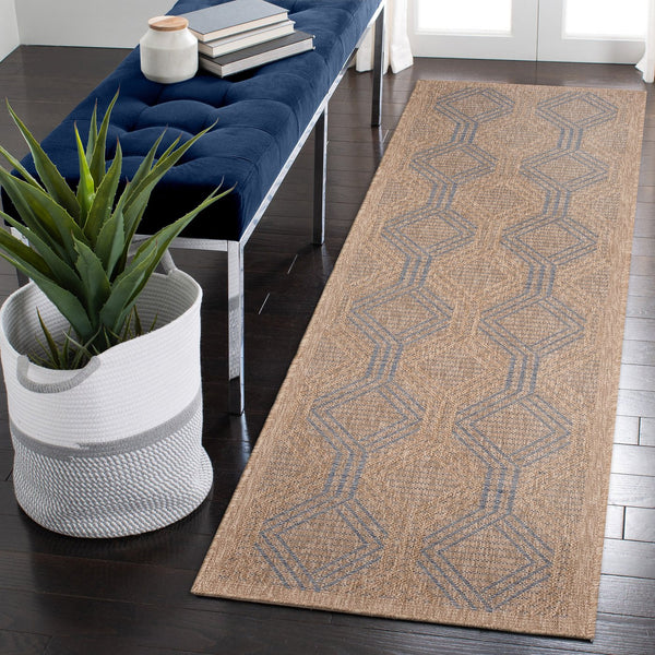 Trans Ocean Liora Manne Sahara Links Indoor/Outdoor Area Rug – Stylish Geometric Design For Versatile Spaces Navy Polypropylene,Polyester Sahr8718633
