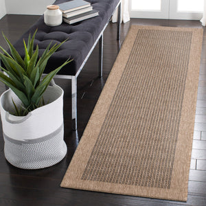 Trans Ocean Liora Manne Sahara Texture Border Indoor/Outdoor Area Rug - Elegant, Versatile Design For Any Space Natural Polypropylene,Polyester Sahr8719012