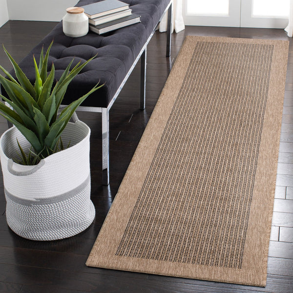 Trans Ocean Liora Manne Sahara Texture Border Indoor/Outdoor Area Rug - Elegant, Versatile Design For Any Space Natural Polypropylene,Polyester Sahr8719012