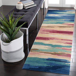 Trans Ocean Liora Manne Tivoli Plush Handmade Wool Area Rug - Contemporary Abstract Design For Elegant Spaces Multi Wool Tivr8814344