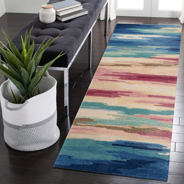 Trans Ocean Liora Manne Tivoli Plush Handmade Wool Area Rug - Contemporary Abstract Design For Elegant Spaces Multi Wool Tivr8814344