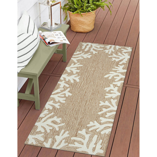 Trans Ocean Liora Manne Capri Coastal Indoor/Outdoor Area Rug - Vibrant Tropical Design For Any Space Natural Polyester,Acrylic Capr5162012