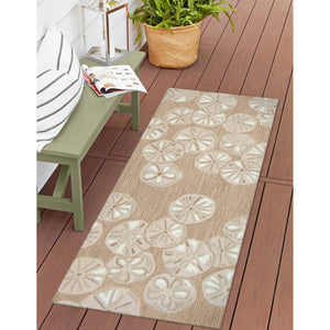 Trans Ocean Liora Handmade Coastal Area Rug - Durable Synthetic Blend With Beach-inspired Design For Any Space Natural Polyester,Acrylic Capr5175612