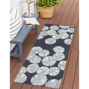 Trans Ocean Liora Handmade Coastal Area Rug - Durable Synthetic Blend With Beach-inspired Design For Any Space Navy Polyester,Acrylic Capr5175633