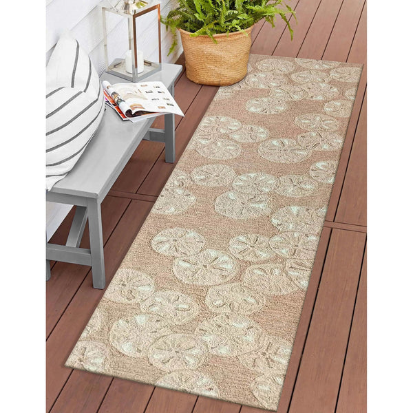 Trans Ocean Liora Handmade Coastal Area Rug - Durable Synthetic Blend With Beach-inspired Design For Any Space Natural Polyester,Acrylic Capr8175612