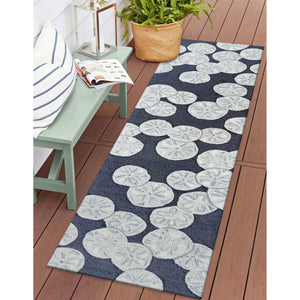 Trans Ocean Liora Handmade Coastal Area Rug - Durable Synthetic Blend With Beach-inspired Design For Any Space Navy Polyester,Acrylic Capr8175633