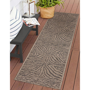 Trans Ocean Liora Manne Monaco Zebra Indoor/Outdoor Area Rug - Stylish Graphic Design For Modern Spaces Natural Polypropylene Mocr8628112