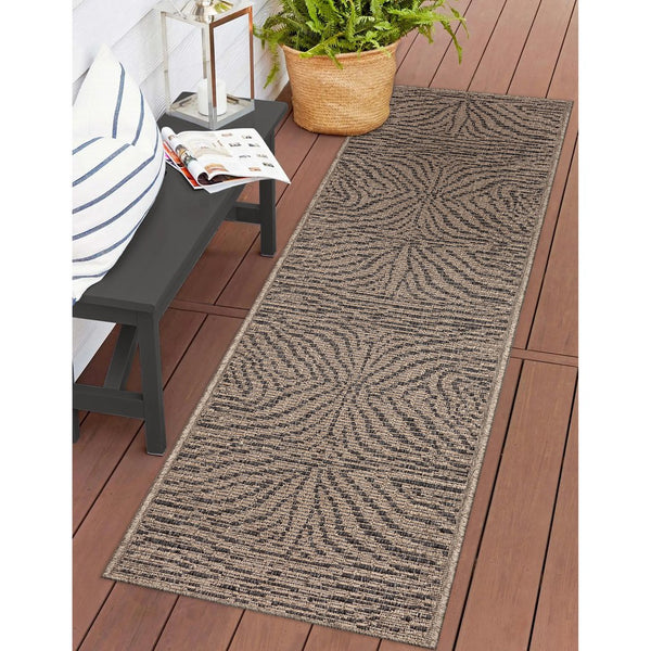 Trans Ocean Liora Manne Monaco Zebra Indoor/Outdoor Area Rug - Stylish Graphic Design For Modern Spaces Natural Polypropylene Mocr8628112
