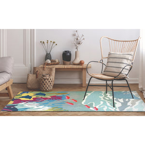 Trans Ocean Liora Manne Ravella Ocean View Hand-tufted Area Rug For Indoor/Outdoor Spaces - Stylish & Durable Blue Polypropylene,Acrylic Rvl46227503