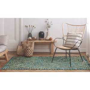 Trans Ocean Liora Manne Visions V Indoor/Outdoor Area Rug - Handcrafted Artistry With Durable Polyester Elegance Blue Polyester Vhi23325703