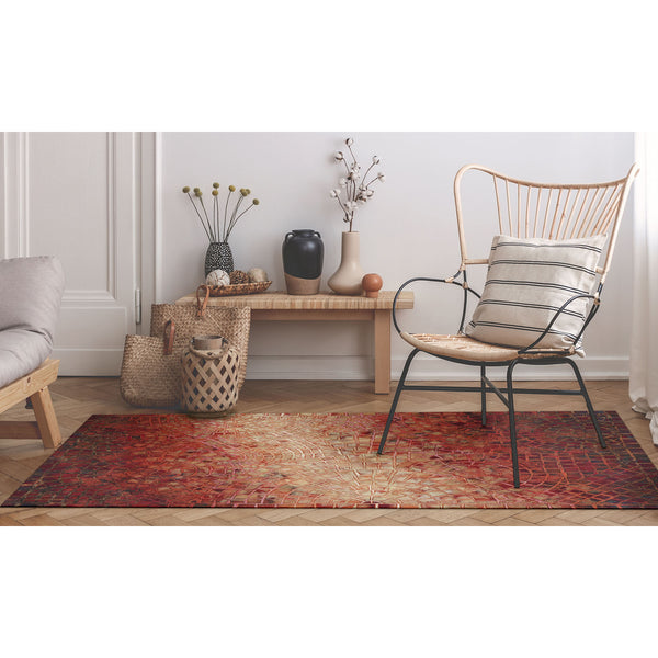 Trans Ocean Liora Manne Visions V Indoor/Outdoor Area Rug - Handcrafted Artistry With Durable Polyester Elegance Red Polyester Vhi23325724