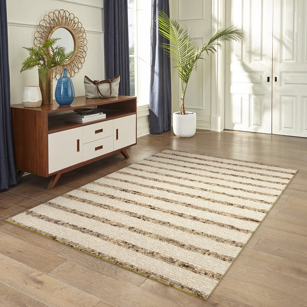 Trans Ocean Liora Manne Lhasa Stripe Indoor Area Rug - Hand Woven Wool For Cozy Cabin Style And Versatile Decor Natural Wool,Cotton Lah57888312