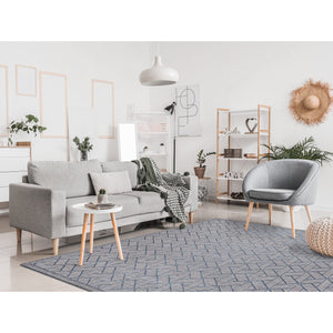 Trans Ocean Liora Manne Carmel Pyramid Indoor/Outdoor Area Rug - Contemporary Geometric Design For Stylish Spaces Navy Polypropylene,Polyester Cres8849633