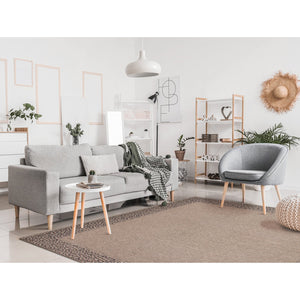 Trans Ocean Liora Manne Monaco Leopard Border Area Rug - Stylish Indoor/Outdoor Flatweave With Animal Print Design Natural Polypropylene Mocs8628212