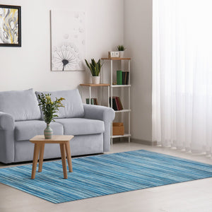 Trans Ocean Liora Manne Marina Stripes Area Rug - Stylish Indoor/Outdoor Geometric Design For Every Space Blue Polypropylene,Polyester Mna58805203