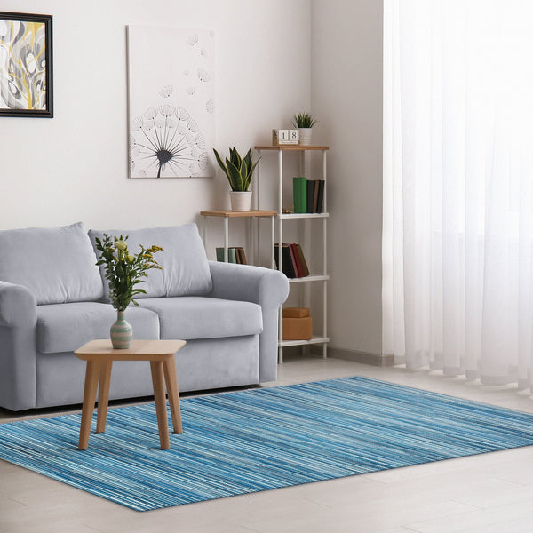 Trans Ocean Liora Manne Marina Stripes Area Rug - Stylish Indoor/Outdoor Geometric Design For Every Space Blue Polypropylene,Polyester Mna58805203