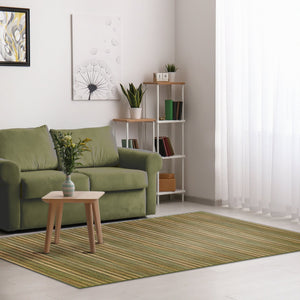 Trans Ocean Liora Manne Marina Stripes Area Rug - Stylish Indoor/Outdoor Geometric Design For Every Space Green Polypropylene,Polyester Mna58805206