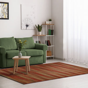 Trans Ocean Liora Manne Marina Stripes Area Rug - Stylish Indoor/Outdoor Geometric Design For Every Space Red Polypropylene,Polyester Mna45805217