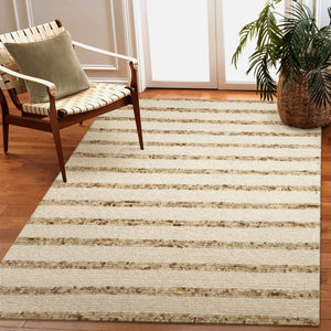 Trans Ocean Liora Manne Lhasa Stripe Indoor Area Rug - Hand Woven Wool For Cozy Cabin Style And Versatile Decor Natural Wool,Cotton Lah57888312