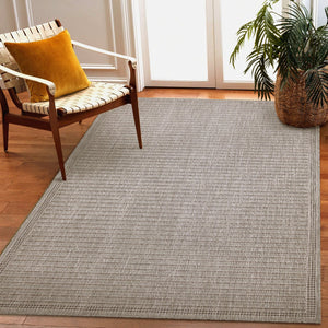 Trans Ocean Liora Manne Malibu Indoor/Outdoor Area Rug - Stylish Geometric Design For Any Space, Versatile Use Grey Polypropylene,Polyester Mau69822347