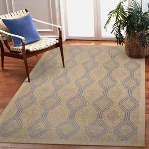 Trans Ocean Liora Manne Sahara Links Indoor/Outdoor Area Rug – Stylish Geometric Design For Versatile Spaces Navy Polypropylene,Polyester Sah45718633
