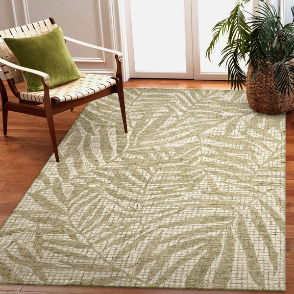 Trans Ocean Liora Manne Savannah Indoor Area Rug - Luxurious Hand-tufted Wool Botanical Design For Elegance Sage Wool Pile Svh46950016