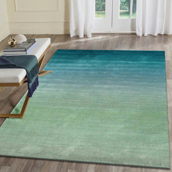 Trans Ocean Liora Manne Arca Ombre Indoor Wool Area Rug - Stylish Contemporary Accent For Elegant Spaces Blue Wool Aca46920604