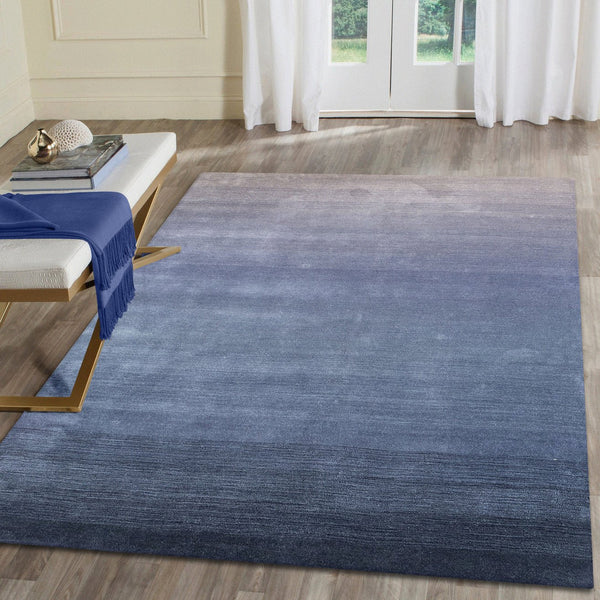 Trans Ocean Liora Manne Arca Ombre Indoor Wool Area Rug - Stylish Contemporary Accent For Elegant Spaces Navy Wool Aca46920633