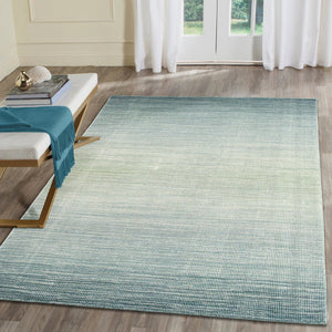 Trans Ocean Liora Manne Aruba Ombre Indoor Hand Woven Wool Area Rug - Elegant Transitional Accent For Home Blue Wool Arb46753504
